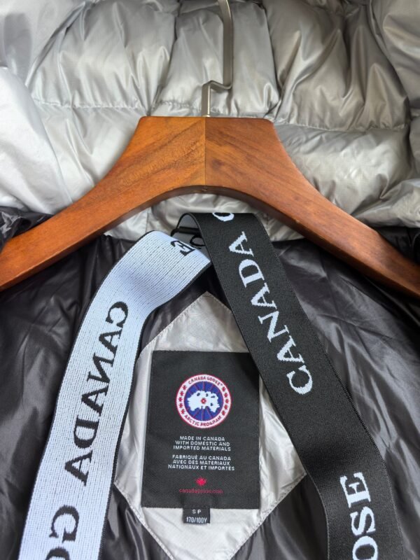 CG Hooded Zip-Up Puffer Jacket - Silver Grey