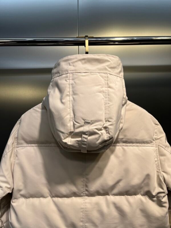 CG Quilted Hooded Puffer Jacket - Light Beige