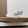GCCI Trainers with Contrast Panels and Textured Sole - Beige