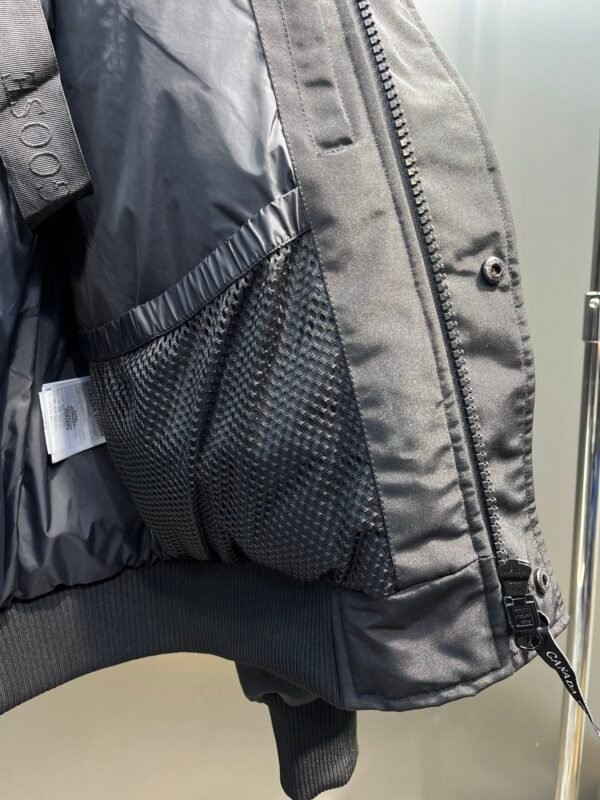 CG Fur-Trim Hooded Jacket with Utility Pockets - Black