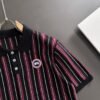 CG Stripped Polo Shirt - Burgundy