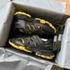BLNCG Chunky Low-Top Trainers in Black with Yellow Contrast Accents