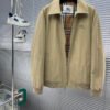 BRBY Collared Zip-Up Jacket - Beige