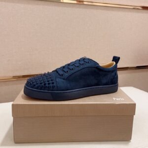 CLB Low-Top Trainers with Studded Toe Detail - Navy Blue