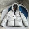 CG Hooded Zip-Up Puffer Jacket - Silver Grey
