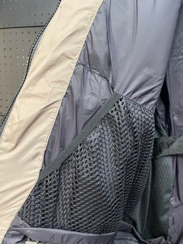 CG Hooded Zip-Up Puffer Jacket - Beige