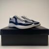 PRDA Trainers with Mesh Panels and Contrast Smooth Overlays - Navy Blue