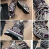 BLNCG Low-Top Trainers with Wrapped Lace Design - Purple/Grey