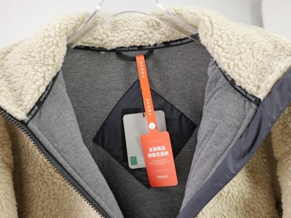 CG Zip-Up Sherpa Fleece Jacket - Cream