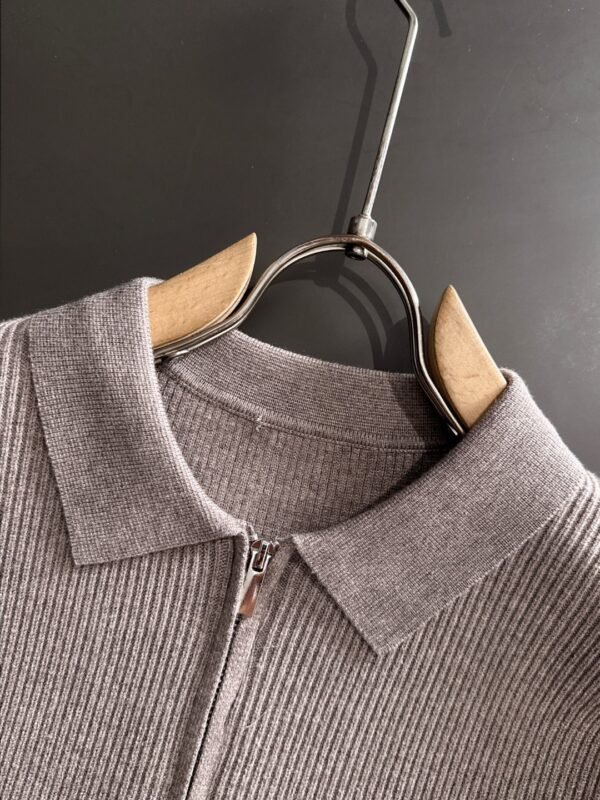 CG Half-Zip Knit Jumper - Taupe Grey