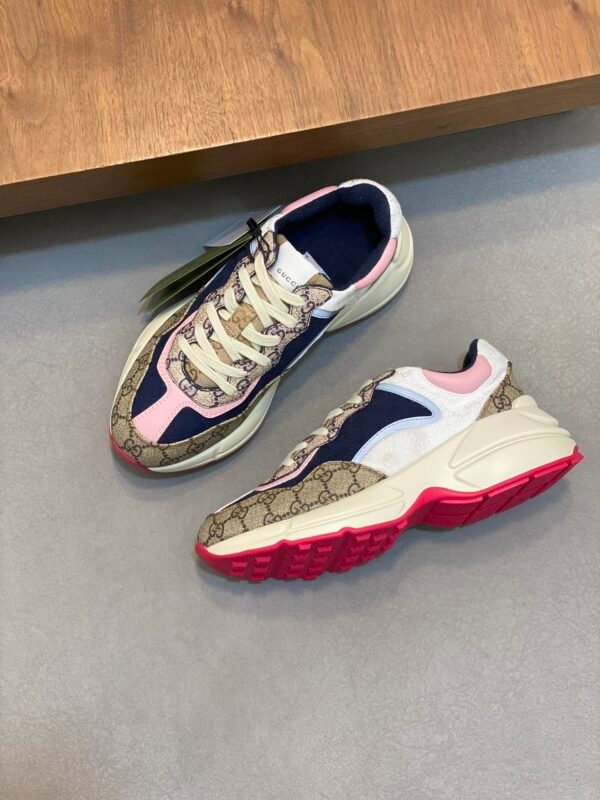 GCCI Trainers with All-Over Monogram Pattern - Multicolour