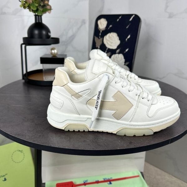 OFFW Trainers with Beige Contrast Panels