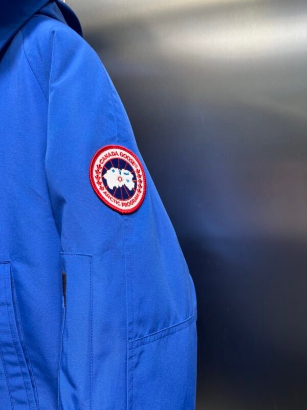 CG Fur-Trim Hooded Jacket with Utility Pockets - Blue