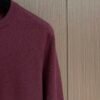 BRBY Color-Block Crew Neck Jumper - Burgundy
