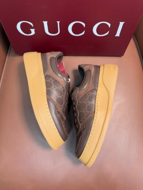 49875f44 GCCI Low-Top Monogram Trainers - Dark Brown