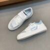 OFFW Low-Top Trainers with White and Ice Blue Contrast Panels