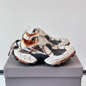 BLNCG Low-Top Chunky Trainers with Contrast Panels - Black/White