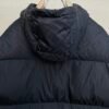 FND Hooded Puffer Jacket with Contrast Lining - Navy Blue