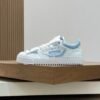OFFW Low-Top Trainers with White and Ice Blue Contrast Panels