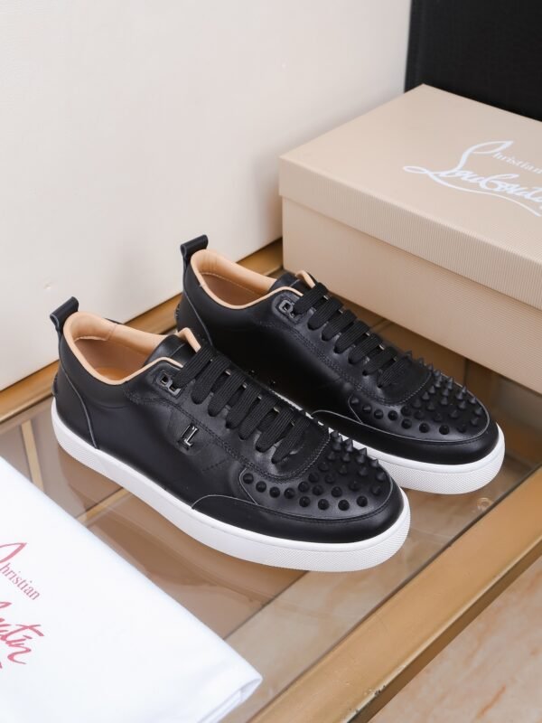 CLB Low-Top Trainers with Studded Toe Detail - Black