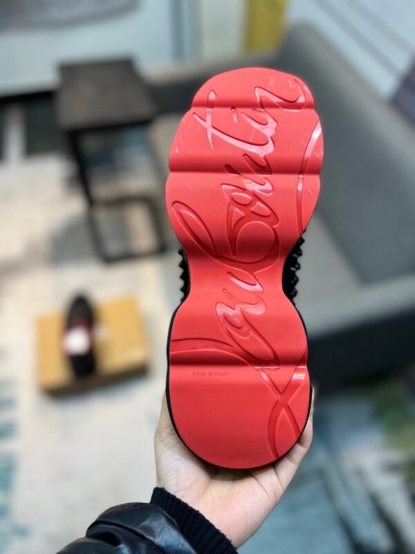 CLB Studded Slip-On Trainers with Chunky Sole - Black