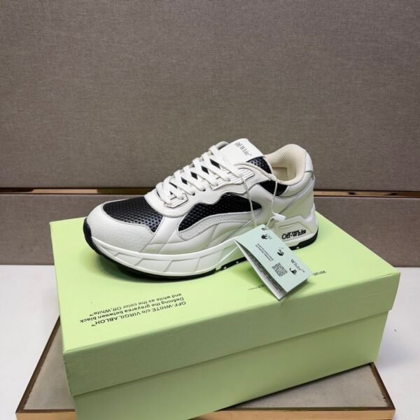 OFFW Trainers with Black & White Contrast Panels