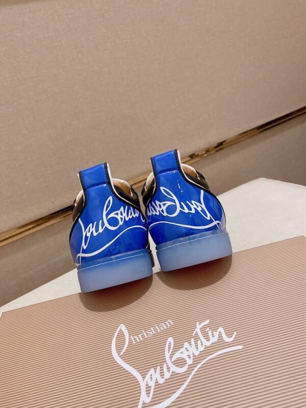 4c8efadf CLB Low-Top Trainers with Studded Toe Detail - Navy Blue/Black