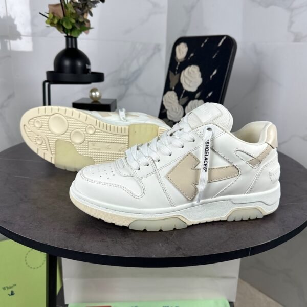 OFFW Trainers with Beige Contrast Panels