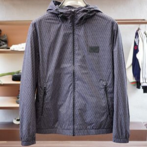 4d3a21ff FND All-Over Monogram Hooded Jacket