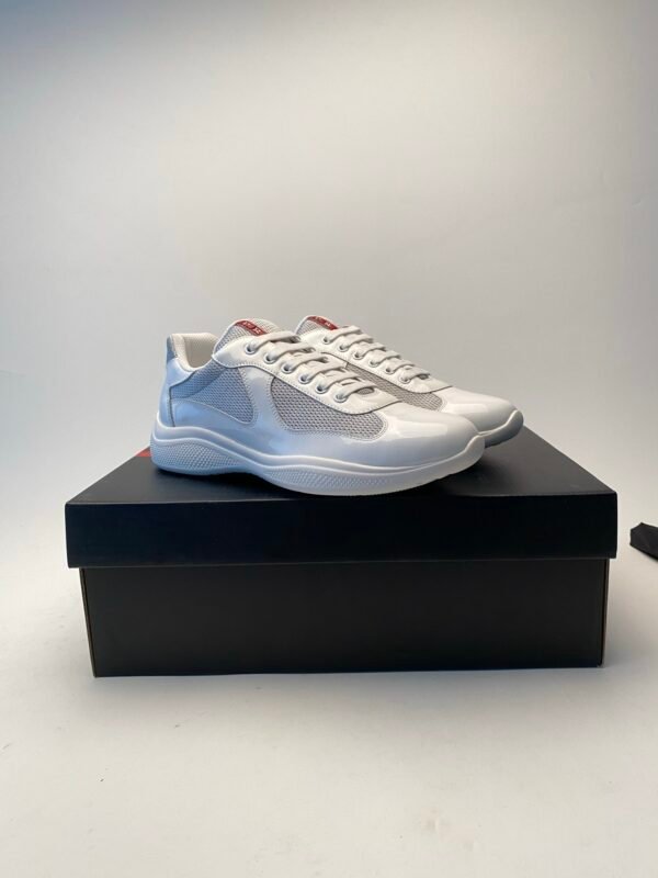 4d45246f PRDA Trainers with Mesh Panels and Contrast Smooth Overlays - White