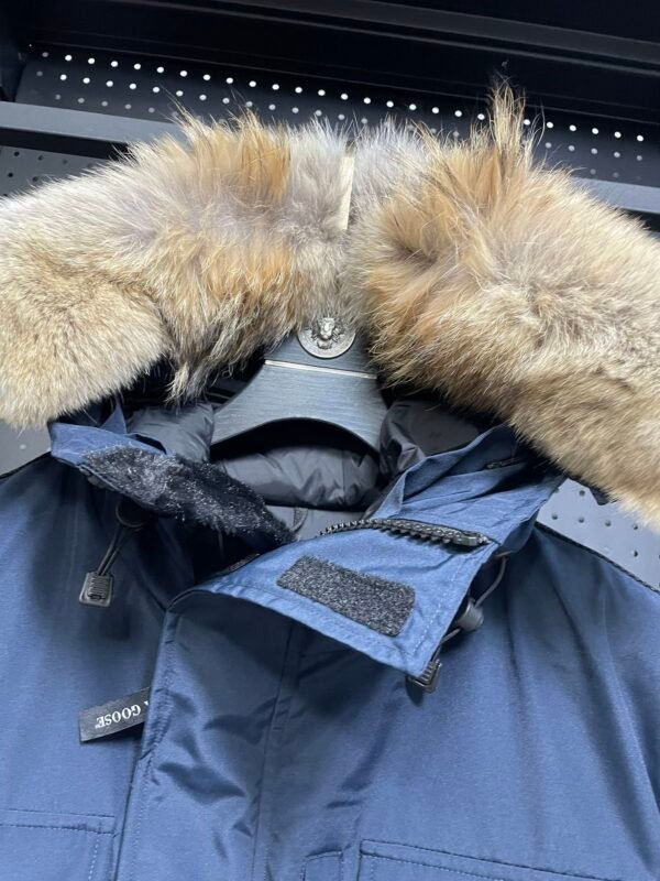 CG Utility Parka Coat with Fur-Trim Hood - Navy Blue