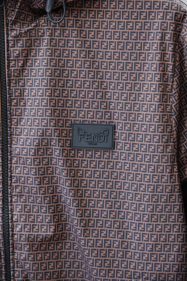 FND All-Over Monogram Hooded Jacket