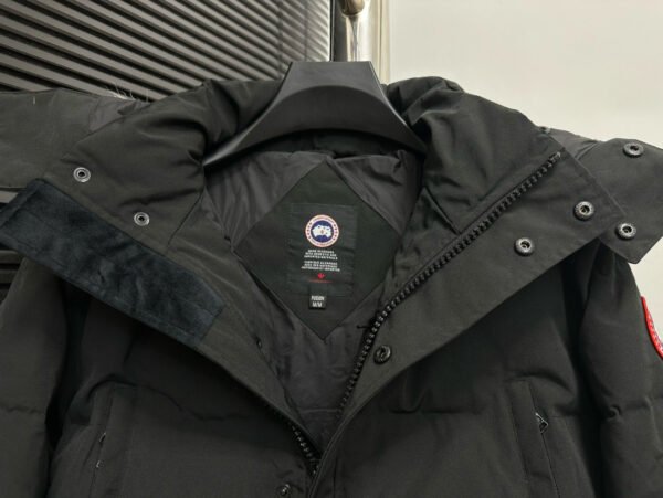 CG Hooded Puffer Jacket with Faux Fur Trim - Black