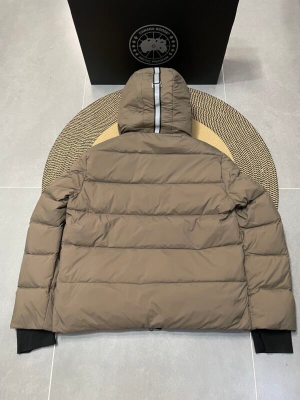 CG Hooded Zip-Up Puffer Jacket - Beige