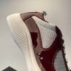 PRDA Trainers with Mesh Panels and Contrast Smooth Overlays - Red