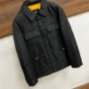 FND All-Over Monogram Button Front Jacket