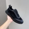 5 HRMS Leather & Suede Trainers – Triple Black