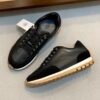 HRMS Low-Top Leather & Suede Overlays Trail Trainers - Black 