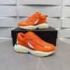 AMR Mesh & Leather Bone Runner Trainers – Orange
