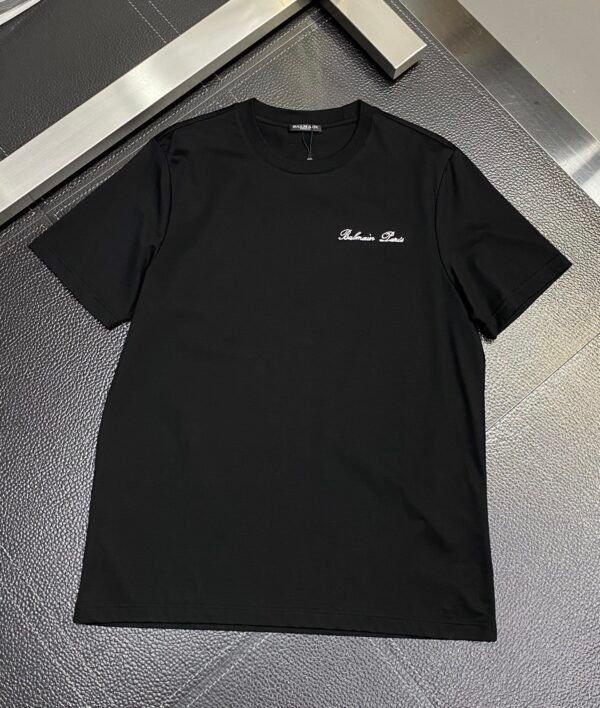 BLMN Paris Embroidered Script Logo T-Shirt