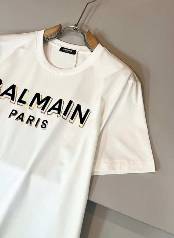 BLMN Paris Contrasted Logo Crewneck T-Shirt