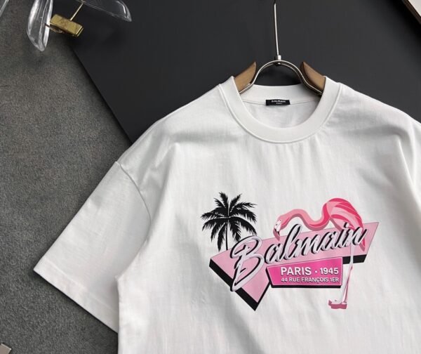 5 BLMN Paris 1945 Pink Flamingo Graphic T-Shirt