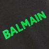BLMN Bright Green Logo-Print Crewneck T-Shirt - Black