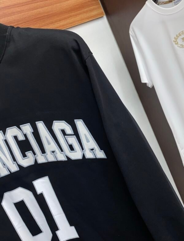 BLNCG Basket Ball Jersey Inspired Crewneck Jumper - Black