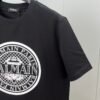 5 BLMN Paris Coin Logo Flocked T-Shirt - Black