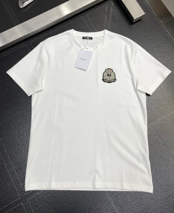 BLMN London Silver Bullion Crest Badge Logo T-Shirt