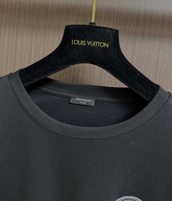 BLMN Paris Logo Patch Crewneck Long-Sleeve Jumper - Black