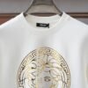 VRSC Medusa Medallion Gold-Tone Logo Print Jumper - Black