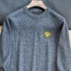 5 VRSC Embroidered Medusa Logo Wool-Blend Knit Jumper - Charcoal Grey