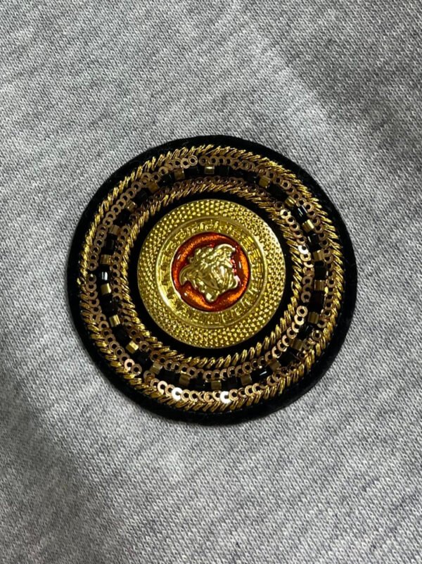 VRSC Sundial Medusa Embroidered Logo Jumper – Light Grey